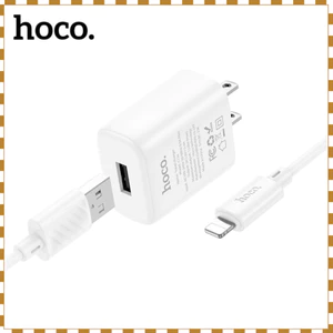 Bộ sạc HOCO C134 12W kèm cáp USB 1m – Củ sạc ổn định, dùng cho điện thoại Android & cổng 8 chân