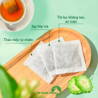 Trà lá mâm xôi 6 vị túi 35 gói lọc vị tự nhiên thanh mát
