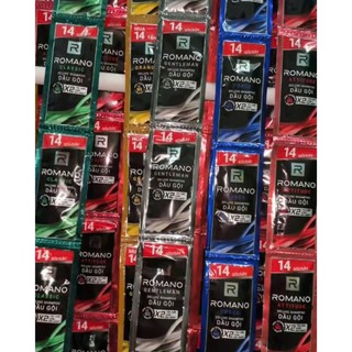 Combo 10 dây dầu gội hương nước hoa Romano 5g/gói
