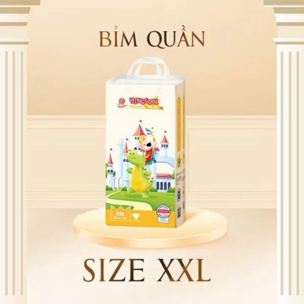 Tã Bỉm Yingcool Plus Dán/Quần Phiên Bản Cao Cấp Mỏng Nhẹ, Siêu Thấm, An Toàn Cho Da, Đủ Size Cho Bé