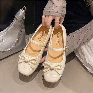 Giày búp bê họa tiết nơ tiểu thử dễ thương- 613