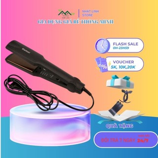 Máy Là Tóc Duỗi Tóc 4 Nấc Nhiệt Bản PRO_KM329 - Máy tạo kiểu tóc, Bảo Hành 12 Tháng
