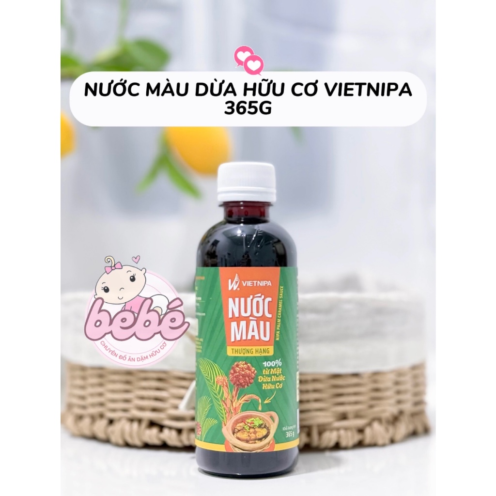 Nước màu từ mật hoa dừa hữu cơ VIETNIPA – Gia vị nấu ăn healthy, ướp thịt cá tự nhiên