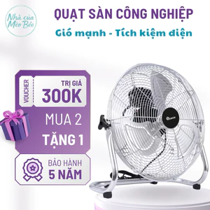 Quạt sàn CHIGO khung thép cánh inox 304 - Quạt chân quỳ công suất lớn 3 tốc độ - Quạt công nghiệp