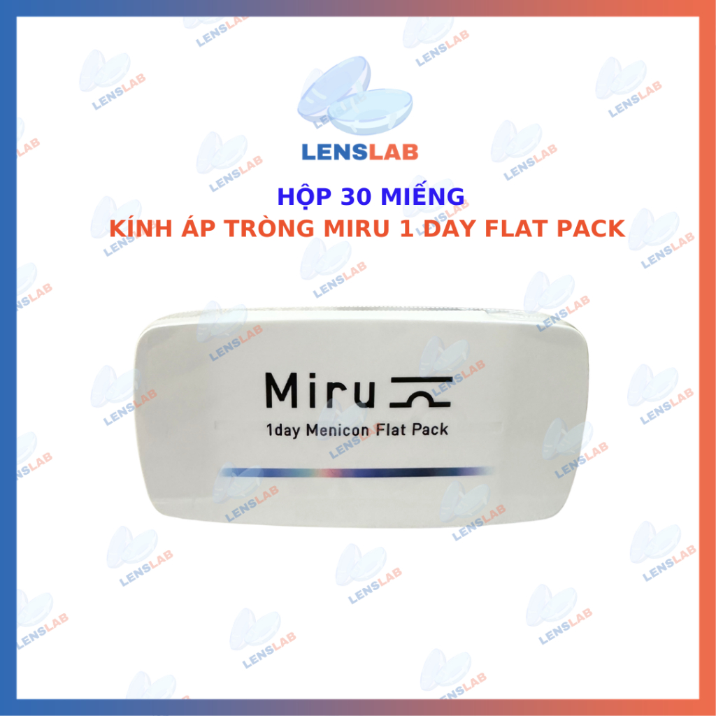 Hộp 30 miếng - Lens Miru 1 Day Flat Pack