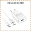 Bộ Sạc Nhanh HOCO C109A QC3.0 18W Chân Tròn Kèm Cáp Type-C - Sạc Nhanh Ổn Định, An Toàn Cho Điện Thoại Android