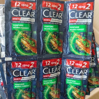 Set 5 Dây Dầu gội Clear Men bạc hà/Phong lữ mát lạnh 4.9ml