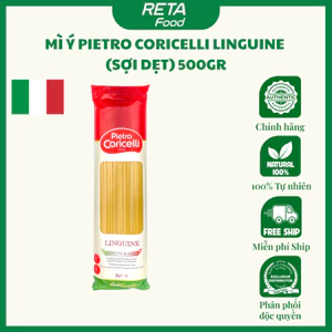 Mì Ý Chính Hãng Pietro Coricelli 500g, Linguine (Mì Sợi Dẹt)/Spaghetti (Mì Sợi Tròn)