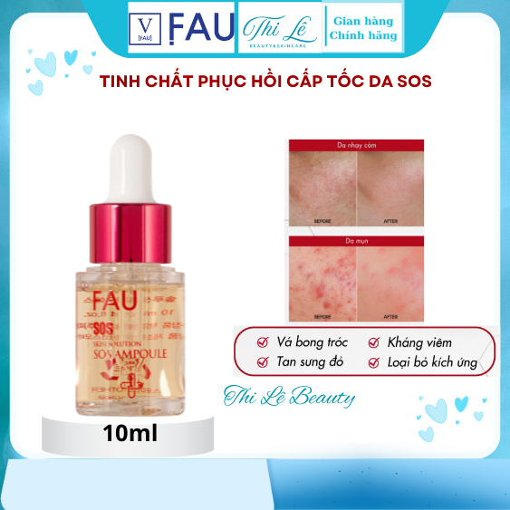 Tinh chất hỗ trợ giảm đỏ, phục hồi da-[FAU SOS Ampoule]- chai 10ml