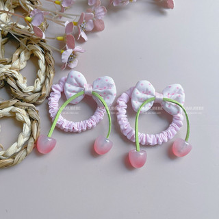 Set 2 kẹp bật hình hoa, trái dâu,… cho bé
