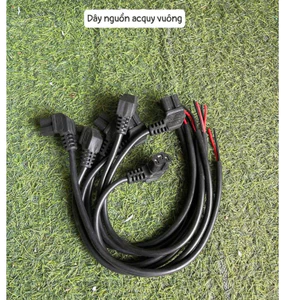 Dây nguồn ắc quy đầu vuông xe đạp điện – dây dày, giắc chuẩn, dễ lắp