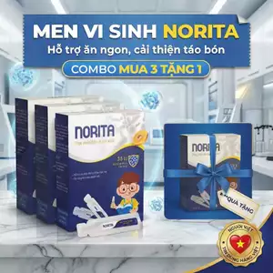 Combo 3 Hộp Men Vi Sinh Cho Bé NORITA Bổ Sung Bào Tử Lợi Khuẩn Hỗ Trợ Trẻ Ăn Ngon, Cải Thiện Táo Bón