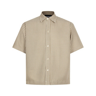 OUTBREAK - ÁO SƠMI NGẮN CARO XẾP LY “BASIC CARO SHIRT”
