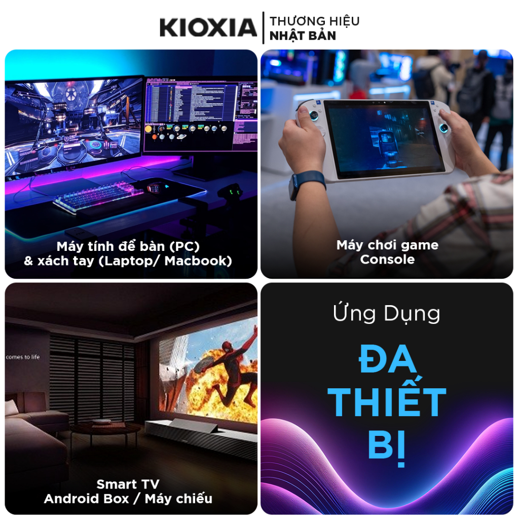 USB KIOXIA U301 siêu bền 32GB/64GB/128GB/256GB USB 3.2 Type-A, Made in Japan, BH 5 năm