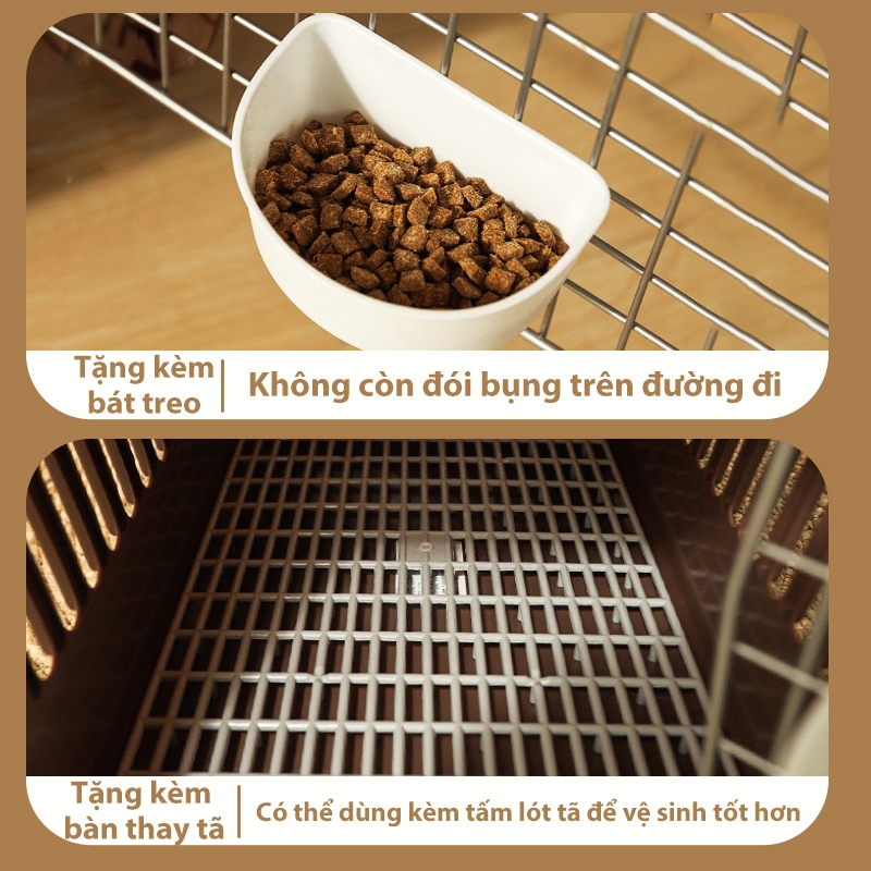 Lồng vận chuyển thú cưng bằng đường hàng không, lồng vận chuyển chó mèo, thùng vận chuyển thú cưng.