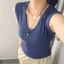 BI.POSILÁ - ÁO THUN BA LỖ BASIC CỔ TIM COTTON BORIP MỀM MỊN THOẢI MÁI - Áo Thun Ôm body nữ