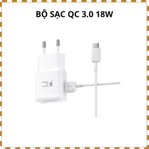 Bộ Sạc nhanh 18W QC3.0 Kèm Cáp Type-C - Củ Sạc USB Sạc Nhanh Ổn Định Cho Điện Thoại Android