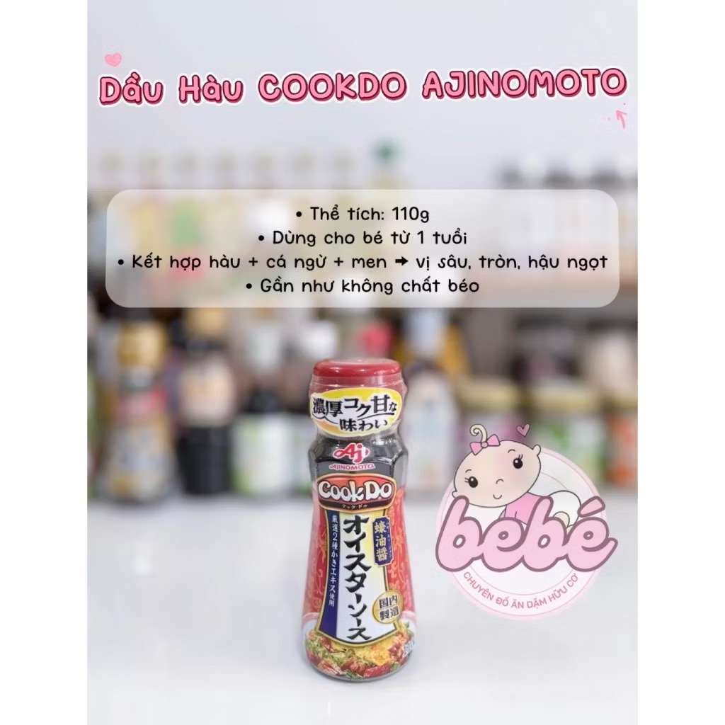 Dầu Hào CookDo Ajinomoto Nhật Bản 110g Cho Bé Ăn Dặm & Gia Đình