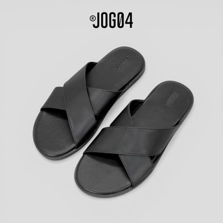 Dép da B2 - JOG04 , thiết kế quai chéo hiện đại , mặt bọc da êm ái ( B2 )