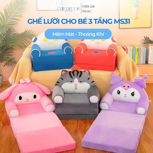 Ghế sofa giường - Ghế lười hình thú cho bé 3 tầng CHIP DECOR hàng cao cấp MS31