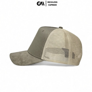 RECKLESSCAPMAN l NÓN _ FNOS _ TRUCKER HAT - SAND - HW13 l MŨ LƯỠI TRAI l NÓN KẾT NAM l FREESIZE 58CM