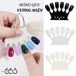 Bảng Mẫu Móng Nail | Set Trưng Bày Màu Sơn Móng | Nhựa Dẻo Cao Cấp | Dễ Sử Dụng | Hiển Thị Màu Sắc Chân Thực | Gắn Vòng
