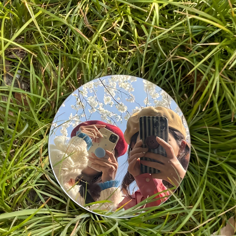 Gương Selfie Mini Góc Rộng 360 Độ, Gương Chụp Ảnh Du Lịch, Gắn Điện Thoại, Chụp Nhóm Siêu Xinh
