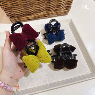 Kẹp gấp tóc nơ nhồi bông kẹp 8cm