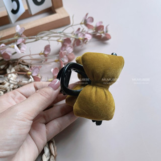 Kẹp gấp tóc nơ nhồi bông kẹp 8cm