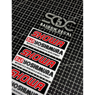 |1 Cái/Cặp| Tem Dán Phuộc Bình Dầu Sau -  Showa Yoshimura V2 2026