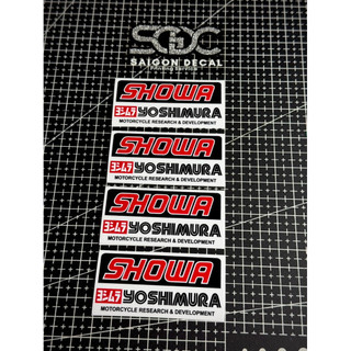 |1 Cái/Cặp| Tem Dán Phuộc Bình Dầu Sau -  Showa Yoshimura V2 2026