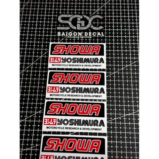|1 Cái/Cặp| Tem Dán Phuộc Bình Dầu Sau -  Showa Yoshimura V2 2026