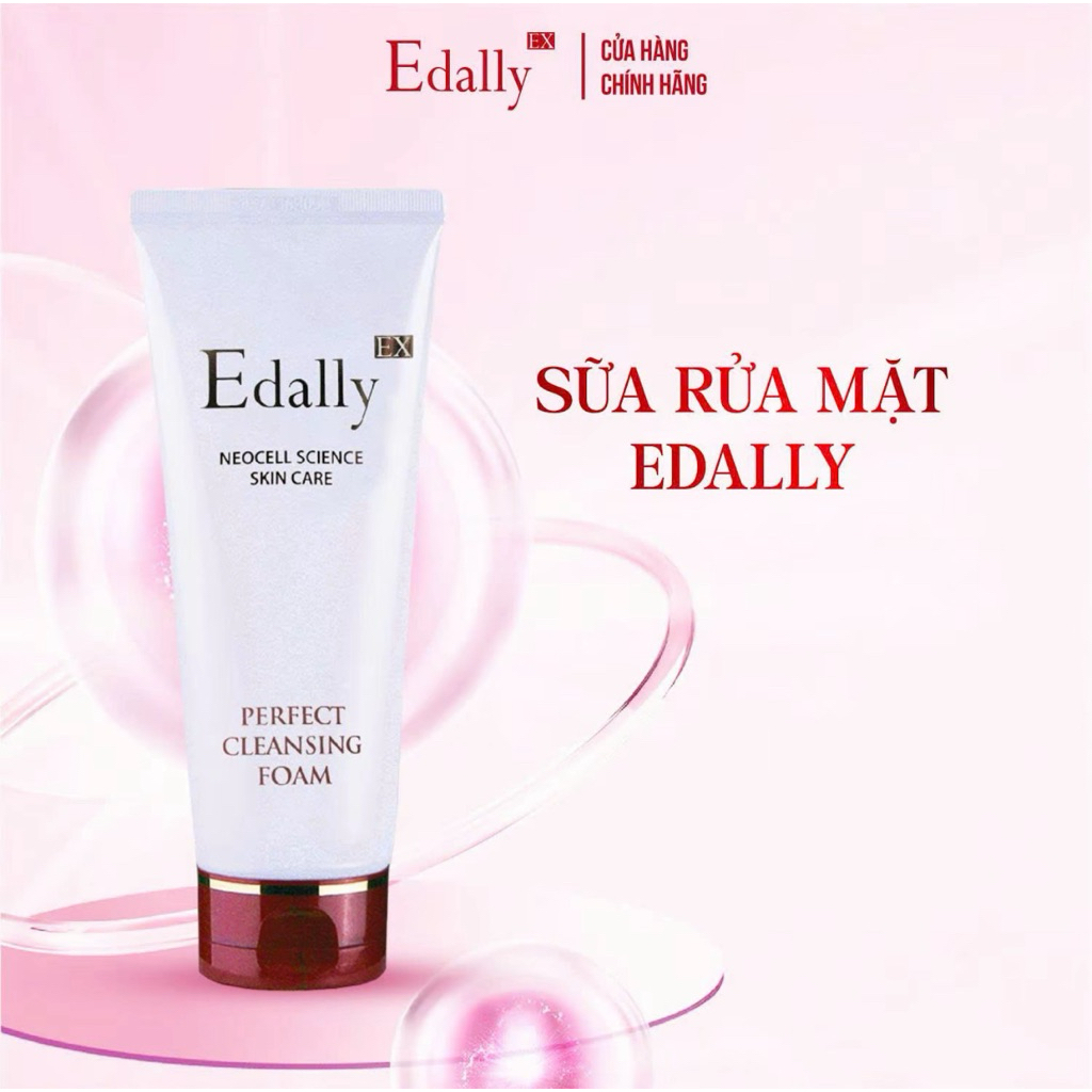 Sữa Rửa Mặt Edally Ex Perfect Cleansing Foam Chống Lão Hoá, Làm Sạch Dịu Nhẹ, Tạo Bọt Siêu Nhỏ Dùng Mọi Loại Da Lọ 150ml