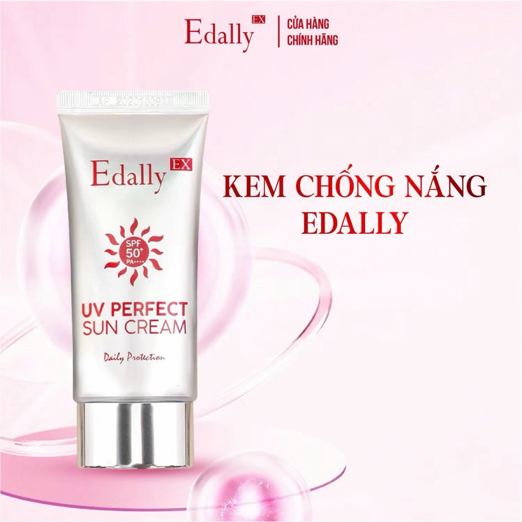 KEM CHỐNG NẮNG NGỪA NÁM HOÀN HẢO EDALLY EX UV PERFECT SUN CREAM SPF50+/PA++++ 60ml ngừa nám, bảo vệ da