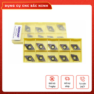 Chíp Tiện D11 (DCMT11T304) Deskar - tiện inox & thép ngọt