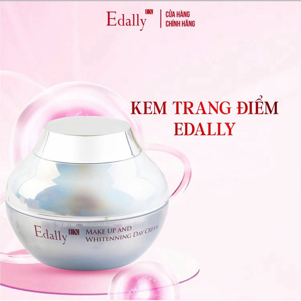 Kem trang điểm dưỡng trắng da Edally EX Hàn Quốc – Make Up And Whitenning Day Cream che khuyết điểm 50g