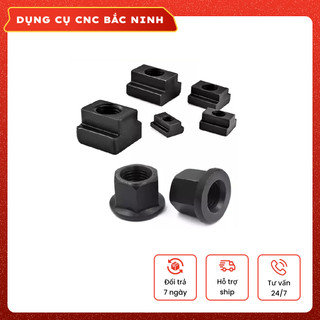 Đai ốc rãnh chữ T, ốc chữ T M10 - M20 thép đen được tôi cứng và nguội.