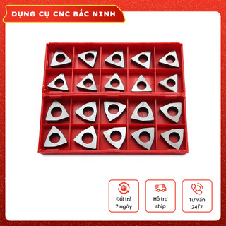 Mảnh đệm kê chip tiện CNC T16 W08 C12 V16 D15 – Đệm lót dao tiện chống mòn, chống rung – Ren 16/22