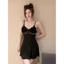 HT43 Váy ngủ sexy ren bèo viền sóng kèm ĐỆM LÓT, đồ ngủ lụa phối ren xoè nhẹ gợi cảm HT43