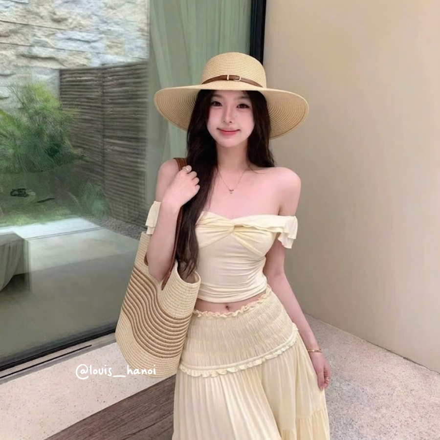Set Mũ Nón Cói Đi Biển Rộng Vành + Túi Cói Có Khóa Kéo Size To Cao Cấp Sang Xinh Cho Nữ (Nhiều Mẫu)