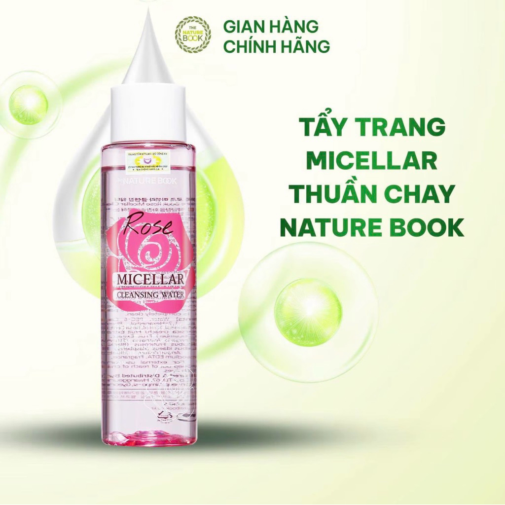 Tẩy Trang The Nature Book Thế Hệ Mới Làm Sạch Da Dưỡng Ẩm Loại Bỏ Hoàn Toàn Lớp Trang Điểm 200ml