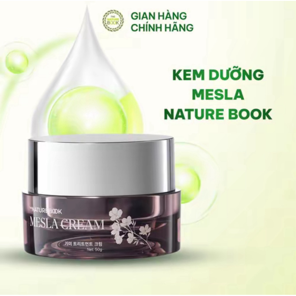 Kem Dưỡng Mesla Hỗ Trợ Giảm Nám Dưỡng Trắng Da Nature Book Mall Hỗ Trợ Giúp Làm Giảm Các Vết Nám Sạm