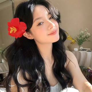 Kẹp tóc hoa Hibiscus thời trang đi biển vibe mùa hè cho bạn gái