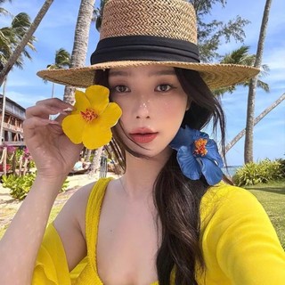 Kẹp tóc hoa Hibiscus thời trang đi biển vibe mùa hè cho bạn gái