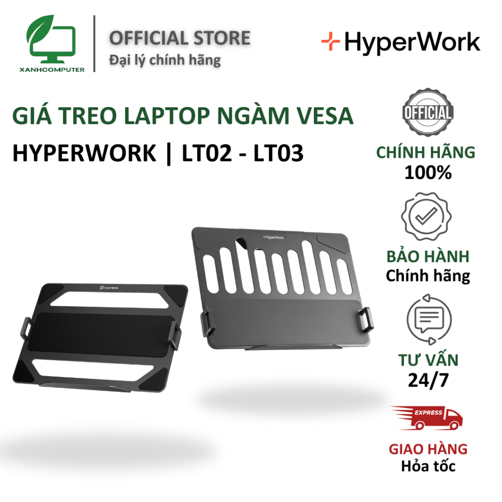 Giá treo laptop ngàm Vesa HyperWork | LT02 - LT03 | Shopee Việt Nam