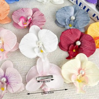 New color - Kẹp tóc hoa lan hồ điệp vintage cho bạn gái