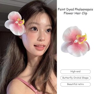 New color - Kẹp tóc hoa lan hồ điệp vintage cho bạn gái