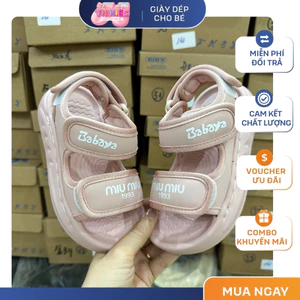 Dép Sandal Cho Bé, Dép Quai Hậu Bé Trai Bé Gái Quai Dán Điều Chỉnh Linh Hoạt, Siêu Nhẹ Êm Chân TH Kids