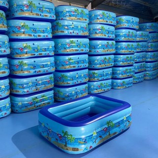 [TẶNG BÓNG] Bể Bơi Phao 3 Tầng Cho Bé Siêu Dày 120 - 300cm Bền Đẹp An Toàn Rộng Rãi Giữ Hơi Lâu Dễ Sử Dụng