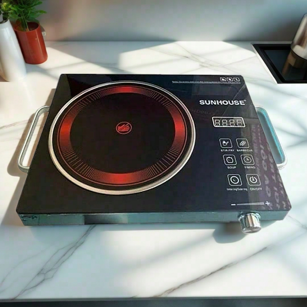 [ BẢO HÀNH TỐT ] Bếp hồng hgoại Sunhou 6017 cảm ứng cao cấp, công suất 3500W. DÙNG MỌI NỘI NỒI